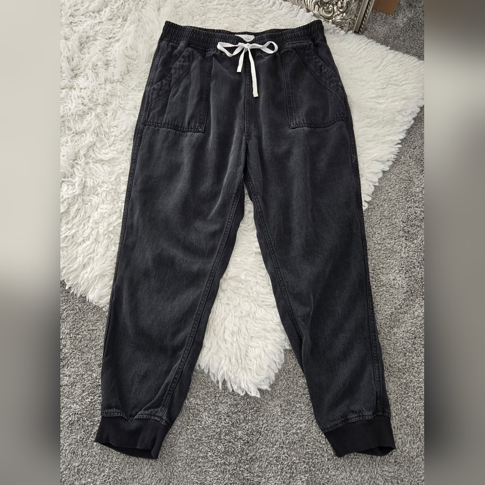 Dear John Washed Black Drawstring Joggers